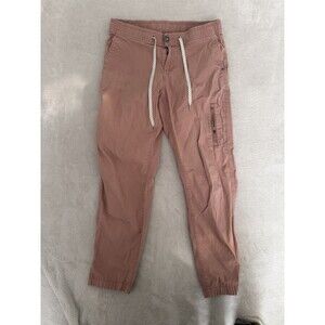 Vuori Ripstop Pants Womens M Drawcord Mid Rise Outdoor Hiking Rosewood